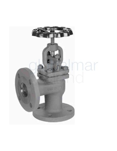 globe-valve-din-cast-steel-399,-flanged-pn16-angle-dn-50---