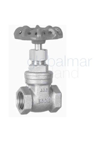 gate-valve-din-bronze-screwed,-12bar-#290a-2"---