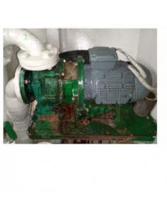 bomba-con-motor-condensadores-de-frio-azcue-mn-40-125-nº-243564-motor-aeg-mod.-am-100ls2-im-b5-nº-29911816h-v-380-kw3-rpm-2840