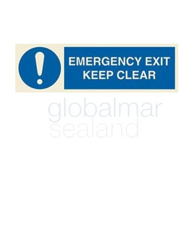 señal-emergency-exit,-keep-clear-100x300mm-6323
