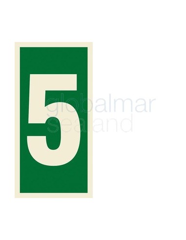 señal-numero-"5"-adhesiva-7,5x15-ref-1105bd