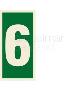 señal-numero-"6"-adhesiva-7,5x15-ref-1106bd