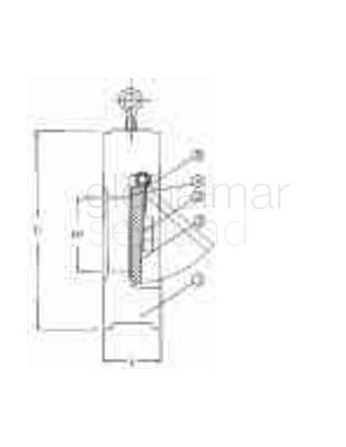 valve-check-carbon-steel-din,-wafer-long-pn16-#4012-50mm---