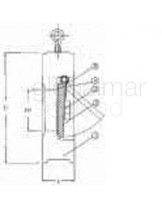 valve-check-carbon-steel-din,-wafer-long-pn16-#4012-250mm---