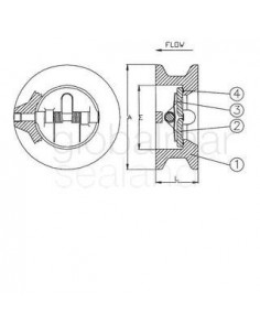 valve-check-duo-cast-steel-din,-#4111-200mm---