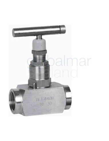 needle-valve-stainless-steel,-din-bspp-#226s-1/4"---