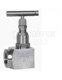 needle-valve-stainless-steel,-din-bspp-angle-#228s-1/2"---