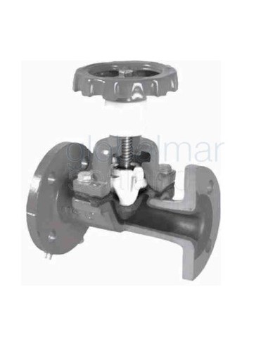 diaphram-valve-din-c/iron-pn10,-fullbore-rubberline-5652-150mm---