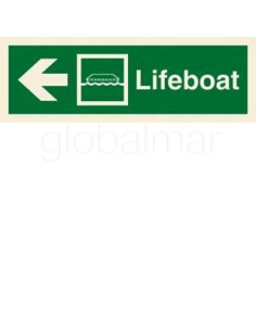 direction-sign-arrow-horiz(l)/,-lifeboat-100x300mm-5001gc