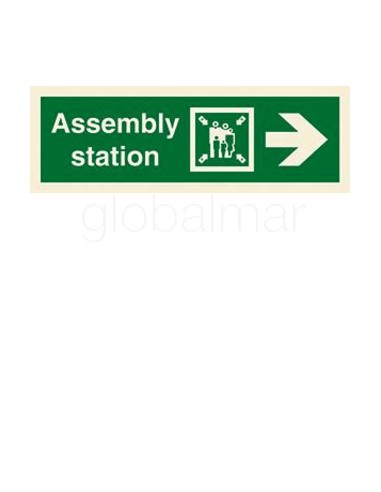 direction-sign-assem.-station/,-/arrow-horiz(r)-100x300mm