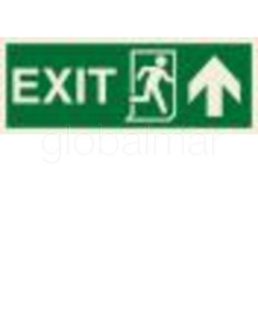 señal--exit(r)/arrow,-up-100x300mm-adhesiva-4002gc