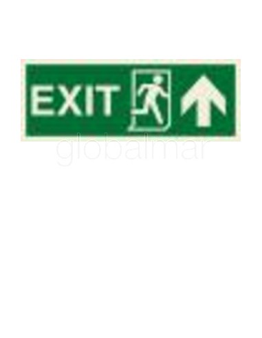 señal--exit(r)/arrow,-up-100x300mm-adhesiva-4002gc