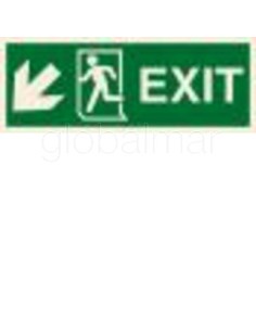 señal-imo-direction-sign-arrow-45deg,-down(l)/exit-100x300mm-4007gc