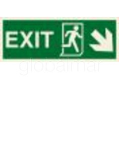 señal-imo-direction-sign-exit/arrow,-45deg-down(r)-100x300mm-4008gc