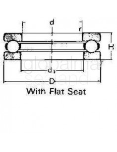 ball-bearing-single-thrust,-with-flat-seat-no.51213---