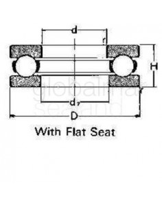 ball-bearing-single-thrust,-with-flat-seat-no.51308---