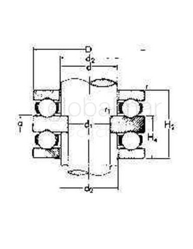 ball-bearing-double-thrust,-with-flat-seat-no.52306---