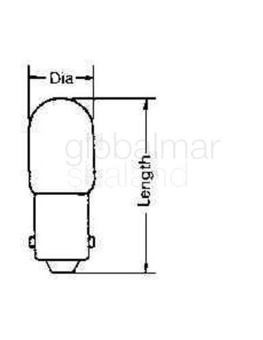 lamp-pilot-tubular-clear-ba-9s,-18v-0.11a-10x28mm---