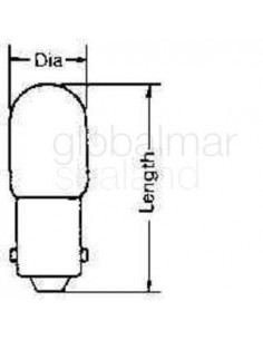 lamp-pilot-tubular-clear,-ba-15d-24v-0.11a-20x48mm---