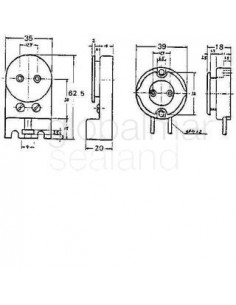 fl-lamp-holder-support-type,-phenol-resin-250v-1a-35mm-wide---