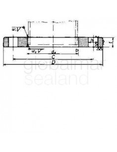 flange-steel-welding-slip-on,-flat-face-b-2220-5kg-125mm