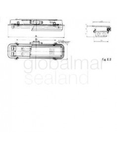 fl-ceiling-light-watertight,-w/globe-100/115v-kew201-20wx1---