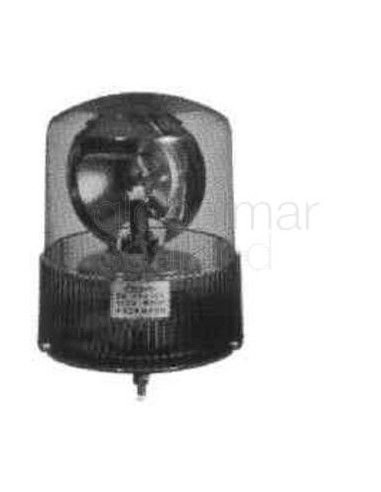 rotary-light-warning-yellow,-dc-12v-40w-polycarbonate---