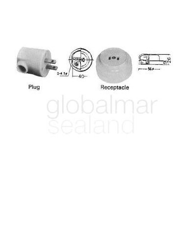receptacle-2-flat-pin,-non-watertight-phenol-resin---