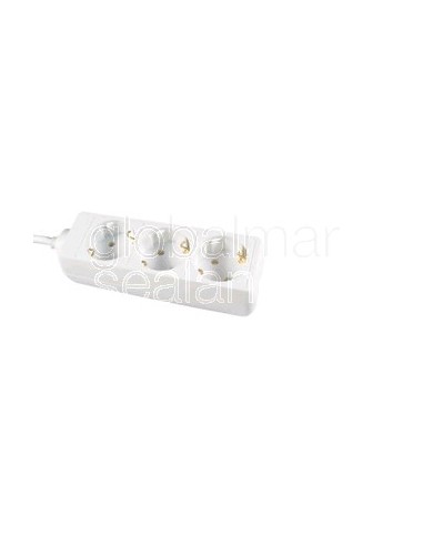 receptacle-3ways-european-plug,-2-round-pins-w/5mtr-cord