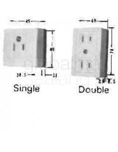 receptacle-cabin-surface,-single---