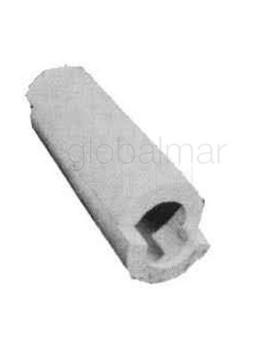 pipe-cover-heat-insulating-15a,-calcium-silicate-25(t)x610mm---