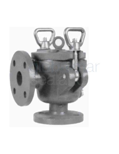 mud-box-din-cast-iron-basket,-flanged-pn10-angle-#1188-125mm---