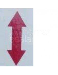 pegatina-doble-flecha-roja-adhesiva-50-mm-roja