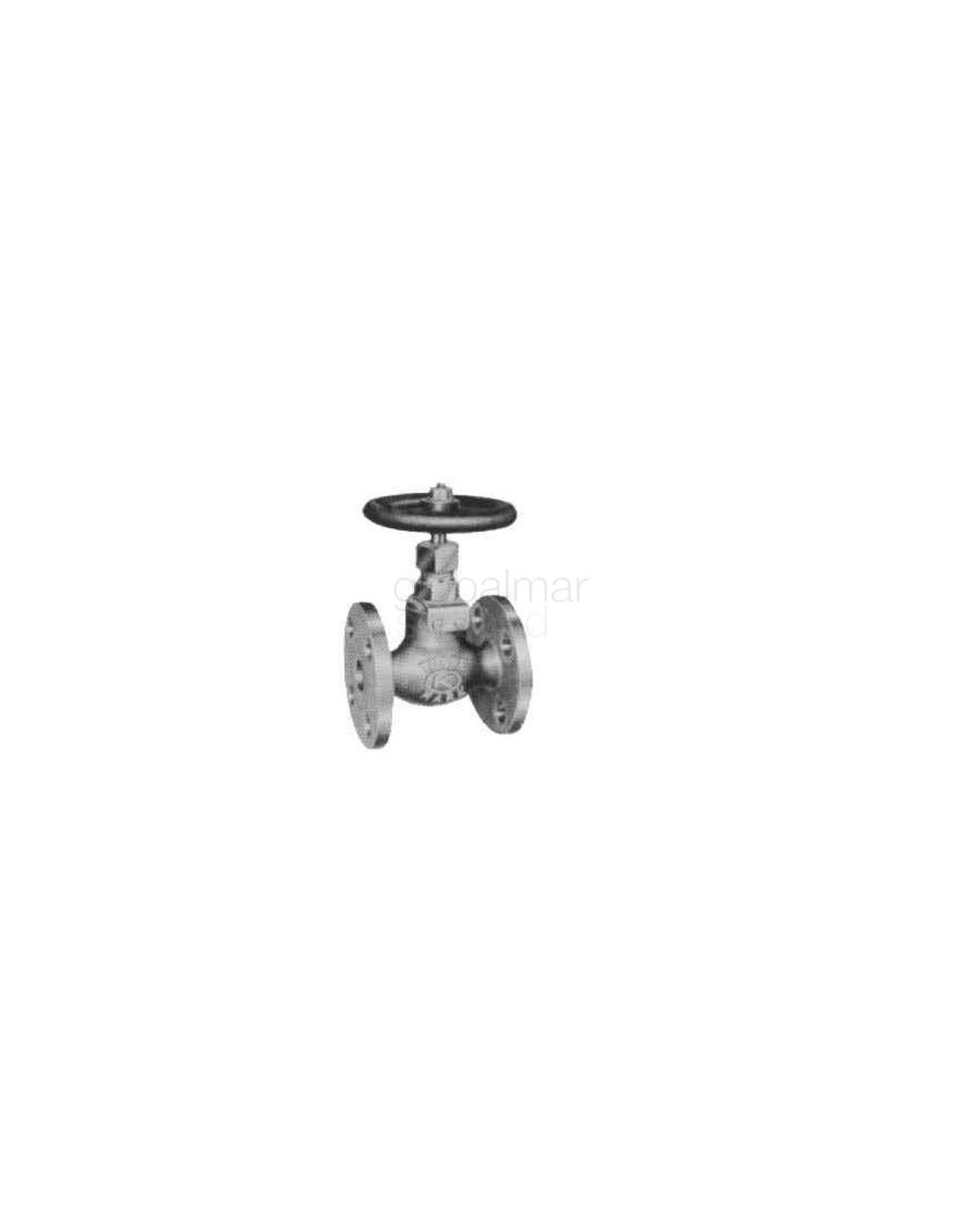 Globe Valve Screw Down Check Bronze Flanged F7351 5kg 40mm