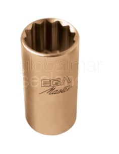 llave-de-vaso-1/2"--1/2"-serie-larga-antichispa-cu-be---(12-cantos)-35148---egamaster