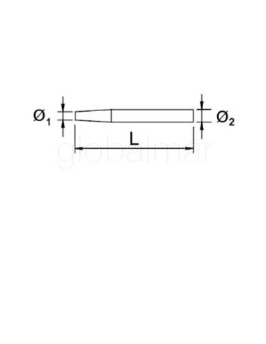 botador-cónico-25-mm-250-x-30-mm-antichispa-cu-be-76103-ega-master