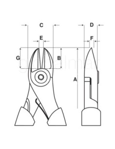 alicate-de-corte-lateral-160ip-ref.--2101g-160ip-bahco 2