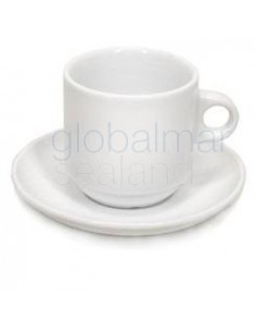 taza-cafe-c/plato-porcelana-blanca