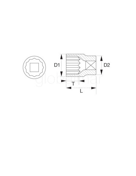 llave-vaso-1/2-12-caras-de-9-ref.--7800dm-9-bahco
