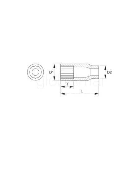 llave-vaso-1/2"-serie-larga-12-c-de-32-ref.--7805dm-32-bahco