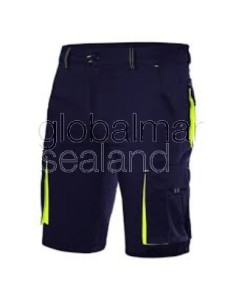 pantalon-corto-stretch-bicolor-serie-103010s-azul-marino-contraste-amarillo-fluor-t-50