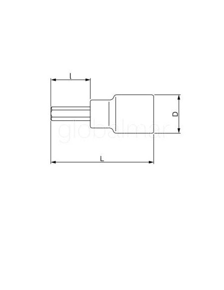 llave-vaso-1/2-punta-hexagonal-14-ref.--7809m-14-bahco