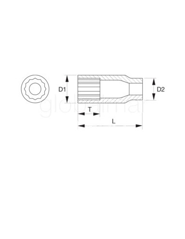 vaso-largo-bi-hexagonal-1/4"---9/32"-ref.--a6800dz---9/32"-bahco
