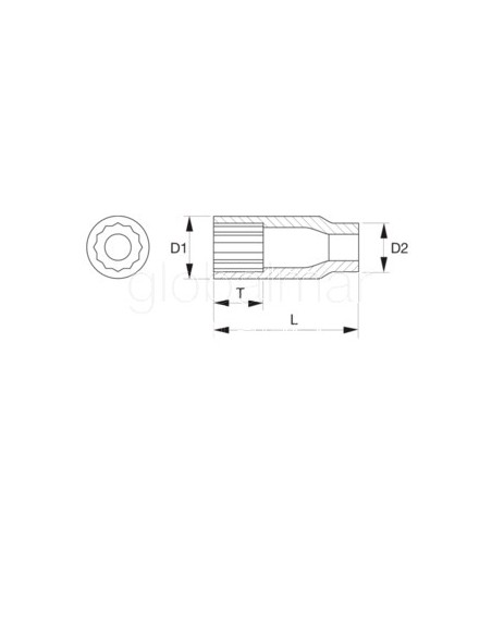 llave-vaso-articulado-bi-hexagonal-1/4"-ref.--a6710dz-5/16"-bahco