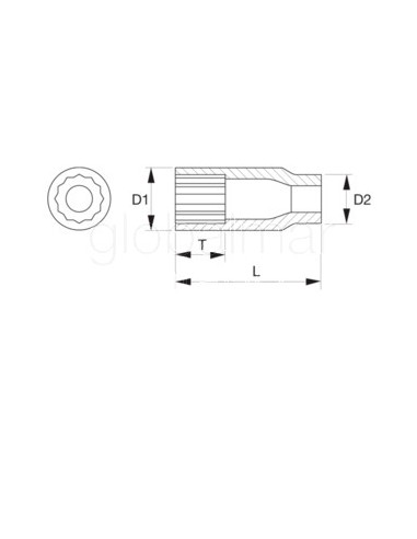 llave-vaso-articulado-bi-hexagonal-1/4"-ref.--a6710dz-7/32"-bahco