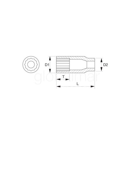 llave-vaso-serie-larga-3/8"-bi-hexagonal-ref.--a7402dz-11/16"-bahco