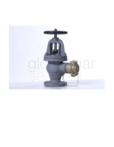 angle-hose-valve-cast-iron,-flange&coupling-f7333-10k-65mm