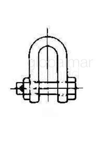 shackle-straight-hex-head-bolt,-ungalv-jis-sb-20mm-swl-2.5ton---