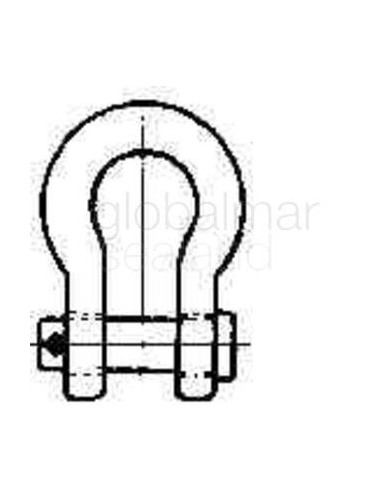 shackle-bow-flat-head-pin,-ungalv-jis-ba-38mm-swl-9ton---