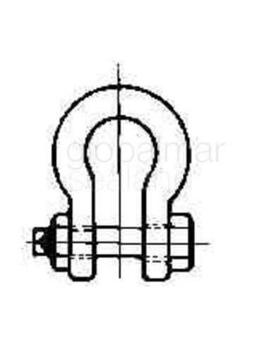 shackle-bow-hex-head-bolt,-ungalv-jis-bb-20mm-swl-2.5ton---